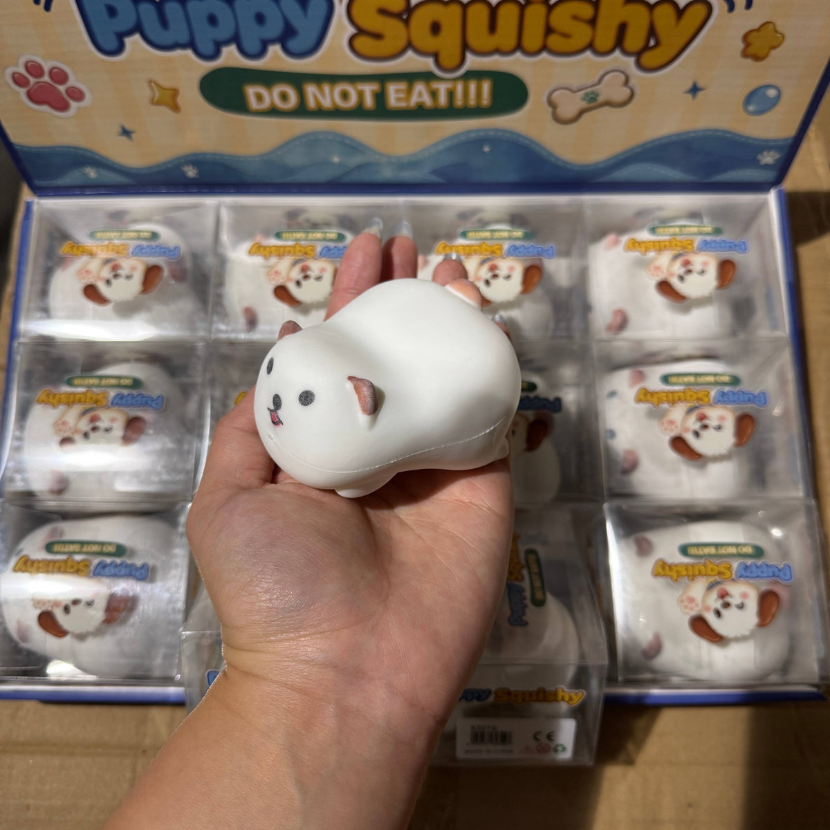 Crackling Crunchy White Dog Squishy |