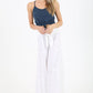 B3663-ASIS TIE WAIST WIDE LEG PANTS