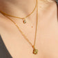 18K Gold PVD Teardrop Birthstone Charm