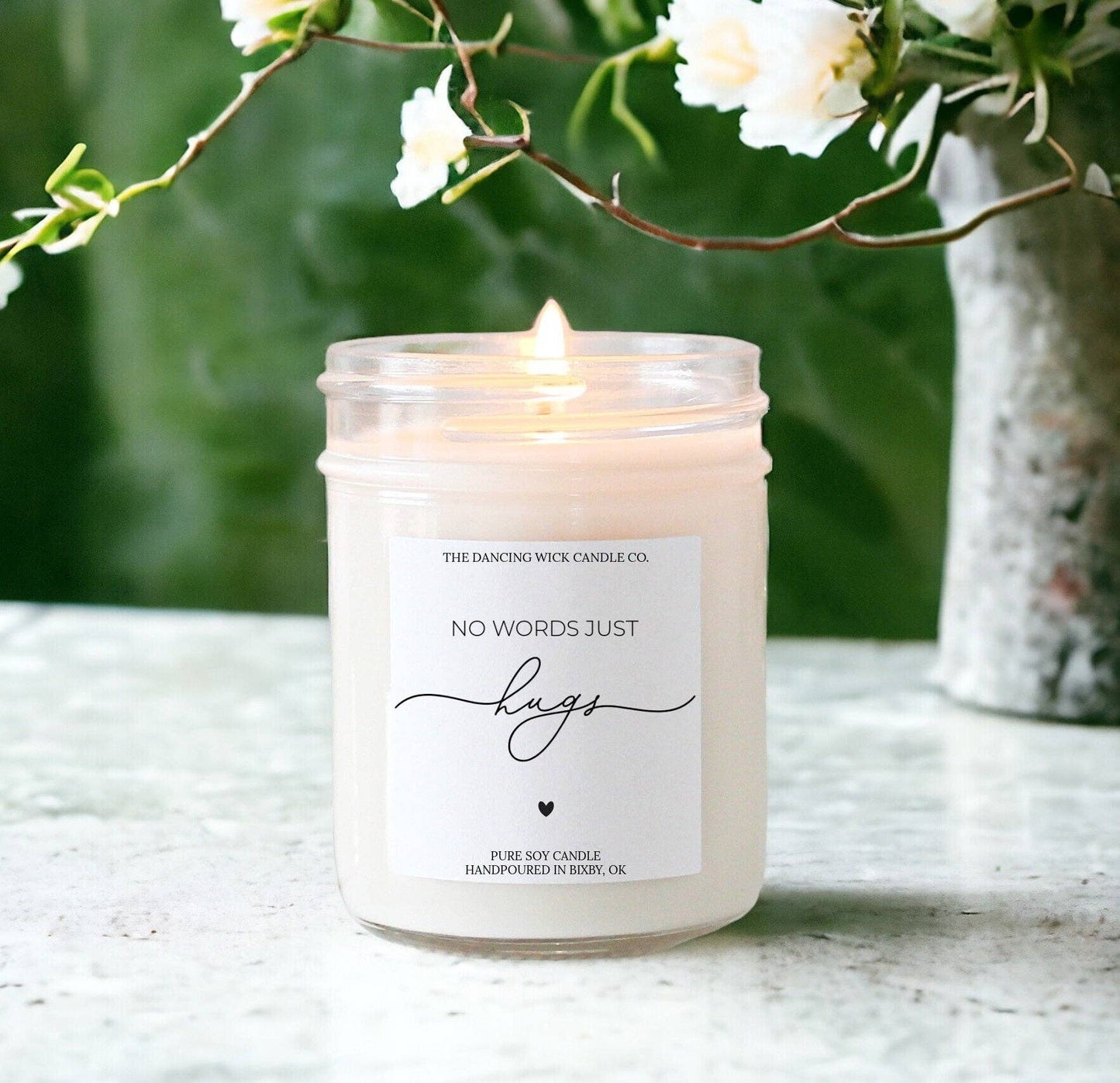 No Words Just Hugs Candle / Warm Wish Scent / Sympathy Gift