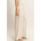 Polka Dot Elastic Wide-Leg Pants