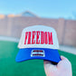 Freedom USA 3D Puff Trucker Hat | Patriotic Embroidered Cap