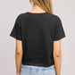 PUFF' Champagne Diet Graphic S/S Seamless Faux Crop