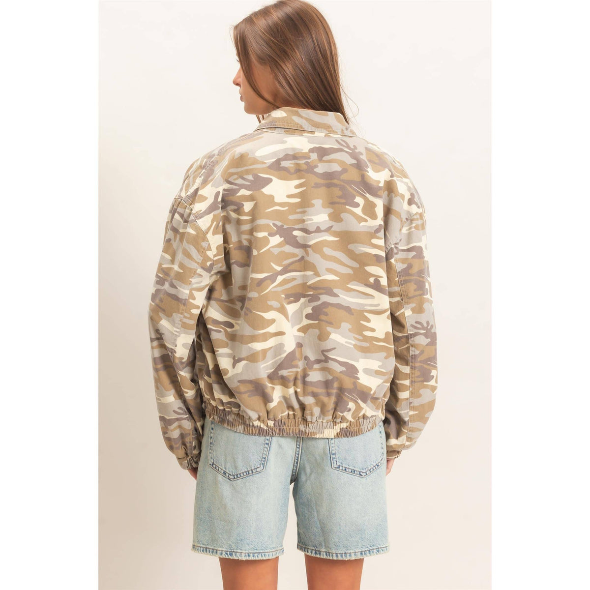 Camouflage Zip-Up Jacket