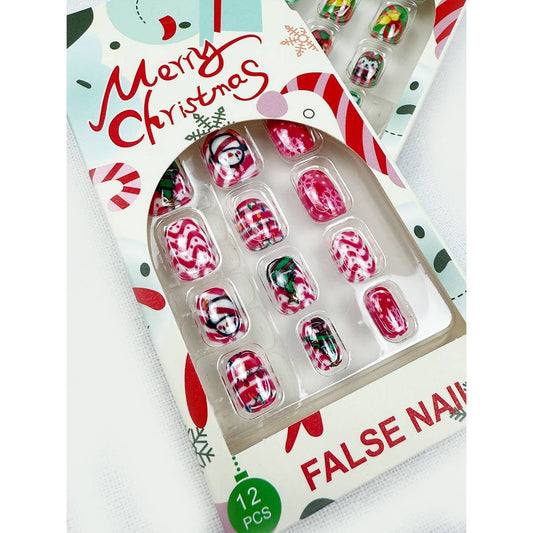 Christmas Theme Fancy Press On Nails