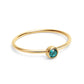 18K Gold PVD Stainless Steel Birthstone Stacking Ring