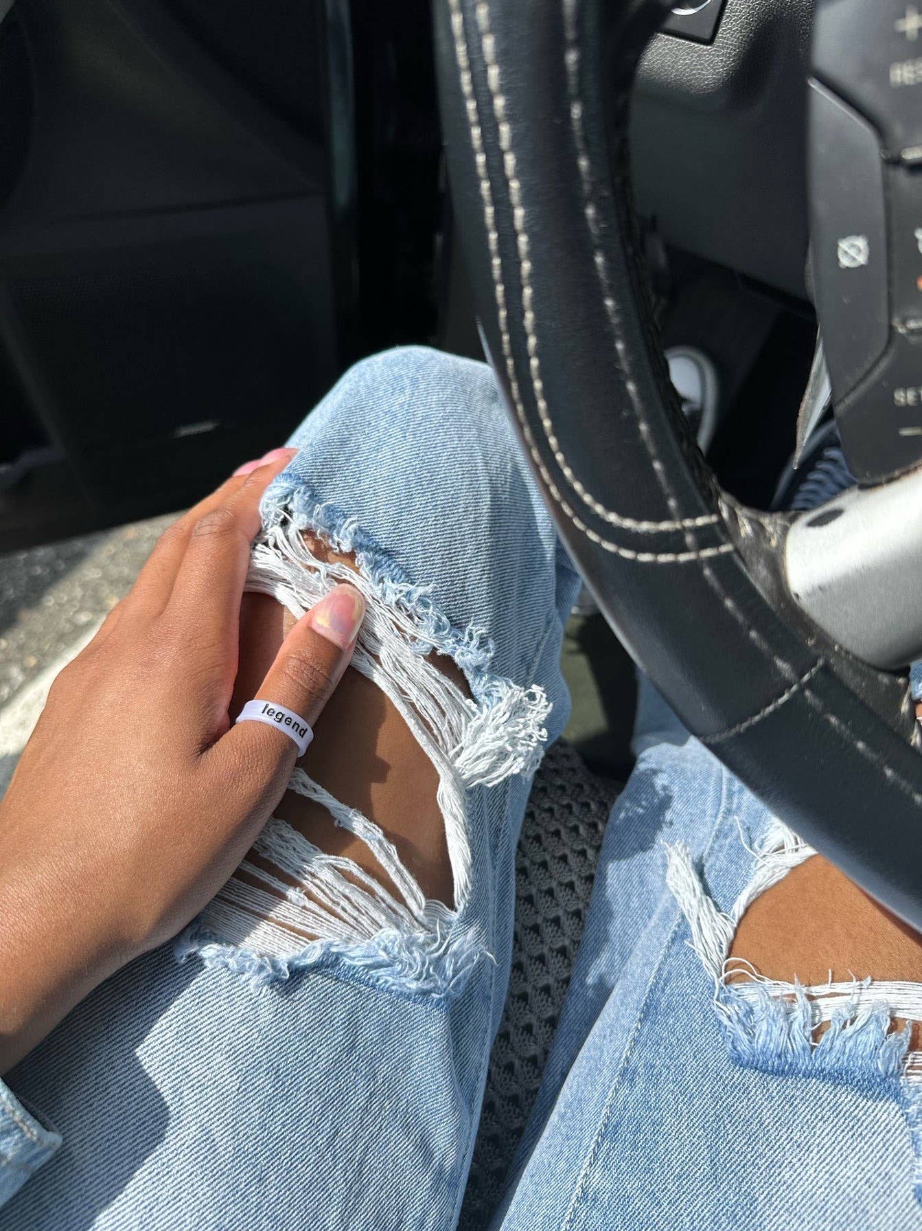 Flip Reversible b!tch and legend Ring