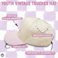 Kid/Baby 2-Tone Cap: Big Sister - Light Pink/Beige