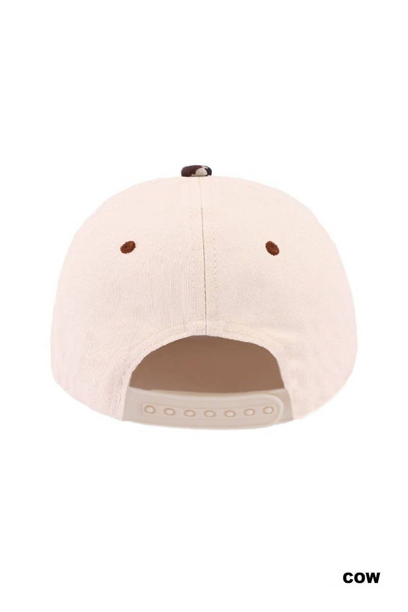 Plain Two Tone Canvas Cotton Snapback Hat