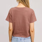 PUFF' Champagne Diet Graphic S/S Seamless Faux Crop