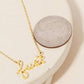 Handwritten Fuck Pendant Necklace