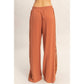 Lace Trim Wide Leg Pants