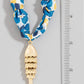 Metallic Pendant Knotted Bandana Necklace