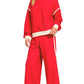 Scuba Contrast Trim Piping Detail Sweatshirts & Pants 2PC Se