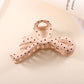 Oversized Polka Dot Bow Hair Claw Clip | 40H1066