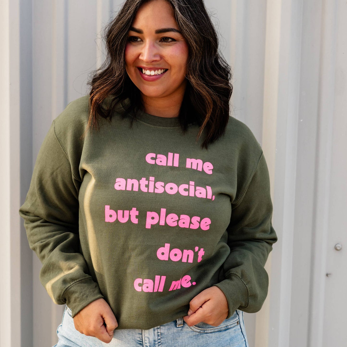 Antisocial Quote Graphic Tee Funny Casual Women Shirt