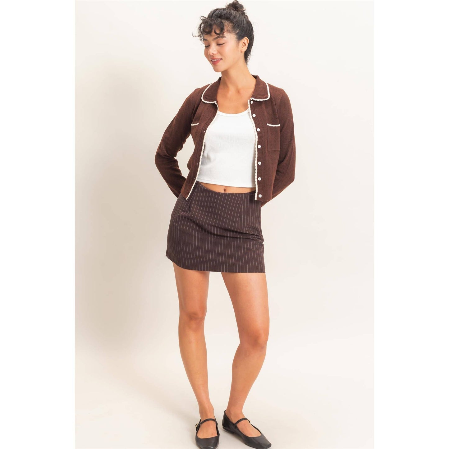 Pinstripe Skort