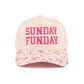 Sunday Funday Two Tone Canvas Cotton Cap  Zenana Consgt.