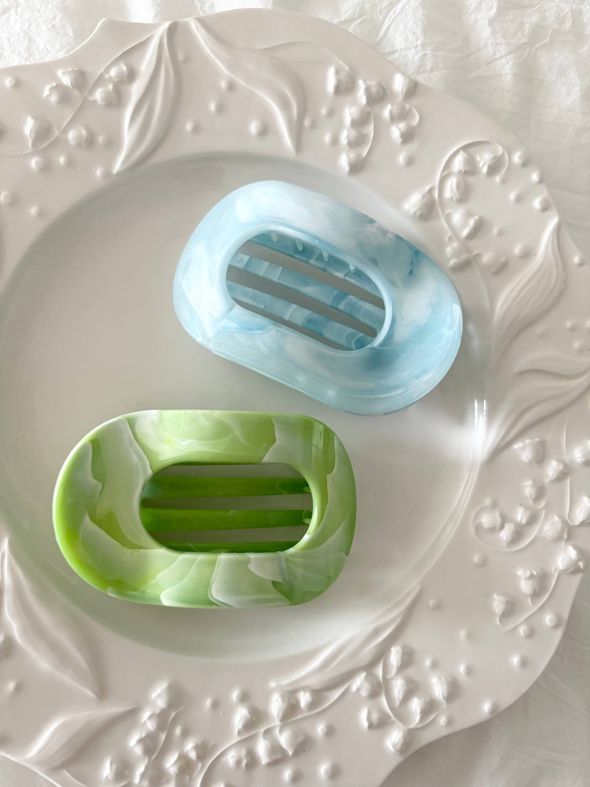 Oval French Hair Clip (COVAL-MARBLE) (Copy)