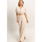 Striped Twist Front Top & Pants