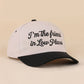 Besties'/I'm The Friend In Low Places two tone snapback hat
