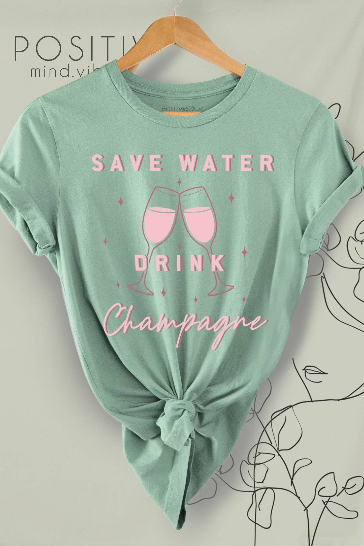 1063T - Save Water Drink Champagne