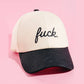 Fuck Print Cap