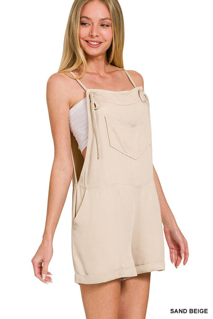 SI-26568 Knot Strap Romper w/ pockets