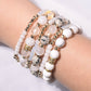 Divine Light Moonstone Selenite Quartz BYOB Bracelet Stack