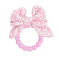 Baby Crinkle Teether Toy, Pink Bow