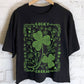 LUCKY CHARM CLOVER GRAPHIC LONG CROP TOP