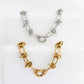 18K Gold PVD Stainless Steel Knotted Chain Bracelet