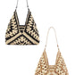 Vintage Woven Straw Crochet Bucket Shoulder Bag