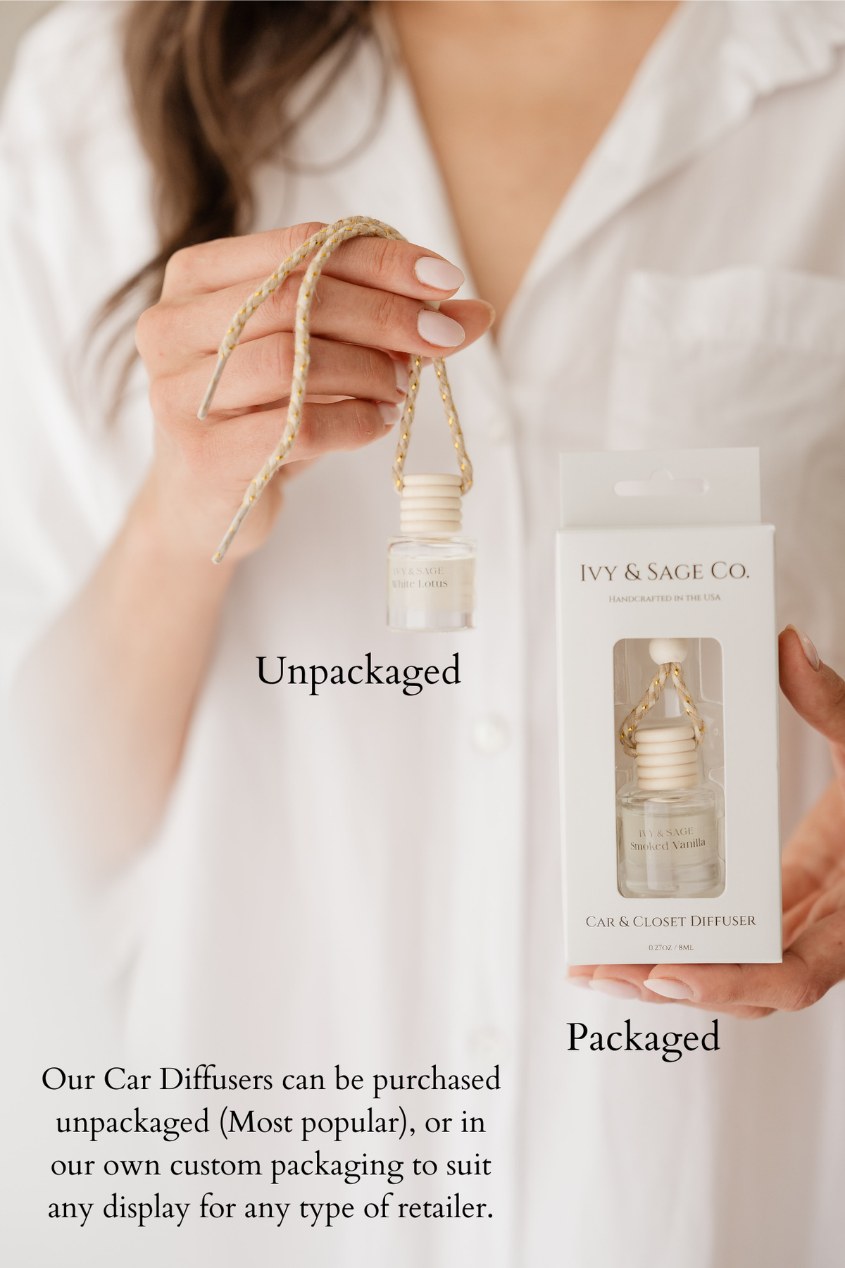 White Tea Car Diffuser – Sweet Floral + Earthy Musk