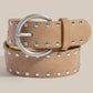 Metallic Studded Vegan Leather Belt