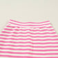66Spring 2026 Striped Quarter-Zip Sleeveless Top & Skort Set