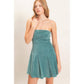 Strapless Mineral Wash Dress