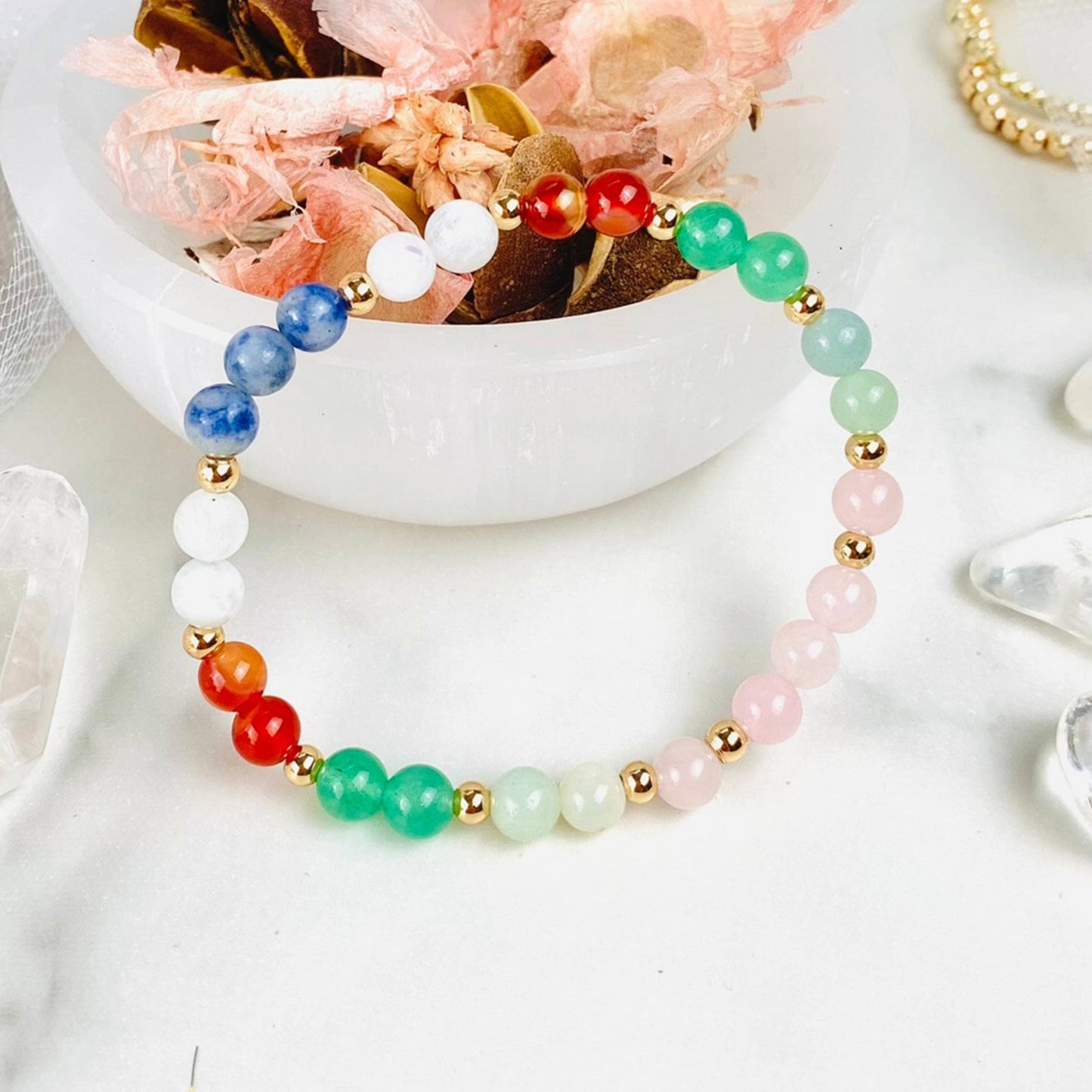 Libra Zodiac Crystal Bracelet