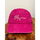 MAMA Embroidered Acid Washed Baseball Cap