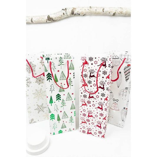 Christmas Theme Wine Gift Bag