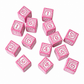 Vintage Pink Mahjong Hand Painted Specialty Dice Gift Ready