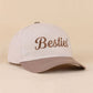 Besties'/I'm The Friend In Low Places two tone snapback hat