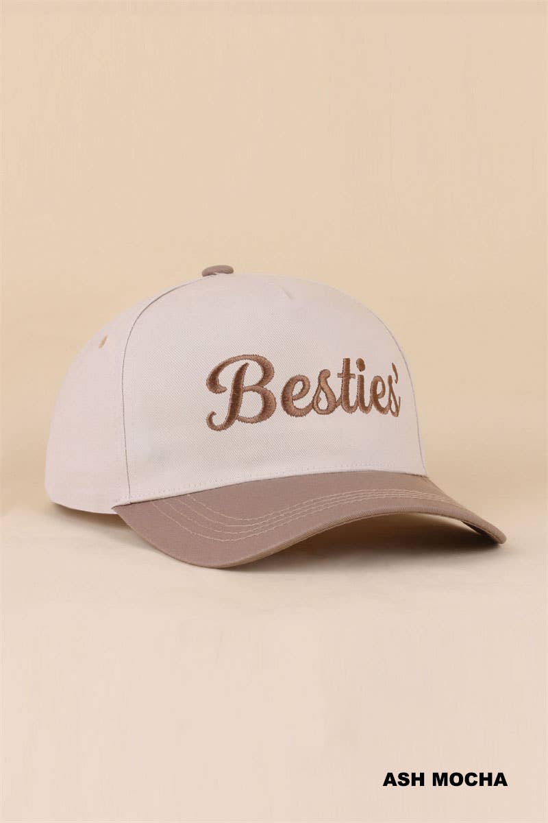 Besties'/I'm The Friend In Low Places two tone snapback hat