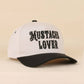 Mustache Lover Two Tone Snapback Hat