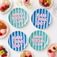 8" Mahjong Social Shatterproof Plates (Set of 4 Plates)