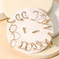 Mixed Metallic Hoop Earrings Set
