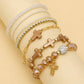 Cross Charm Mixed Beaded Bracelet Set | 40B5275