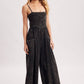 WASHED SLEEVELESS WIDE LEG JUMPSUIT