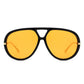 Retro Double Bridge Bold Fashion Aviator Sunglasses