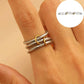 Stainless Steel Stackable Plain Band Rings Linked | 40R134
